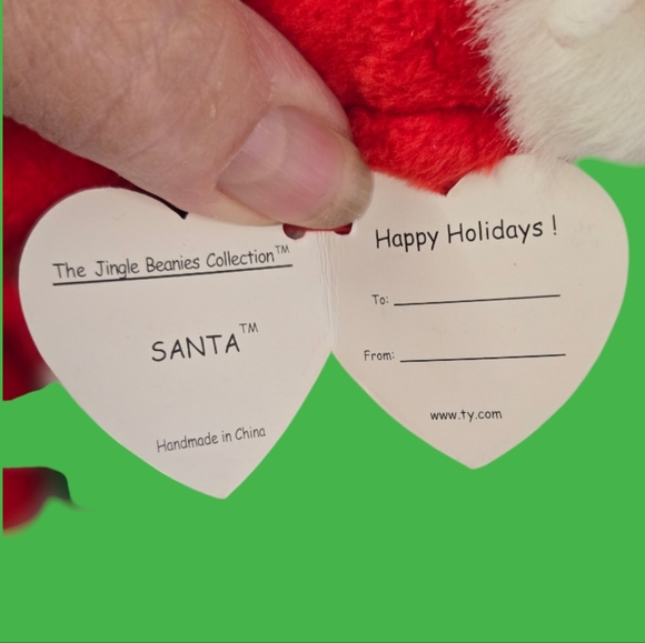 Vintage The Jingle Beanies Collection Santa Plush 2002 - Picture 7 of 11